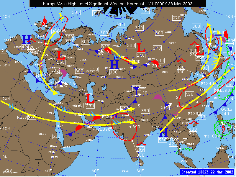 High Level Significant Weather Chart